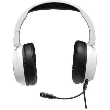 The G-Lab Casque Gaming KORP BARIUM Blanc - Casque Gamer Filaire avec Micro, Son Stéréo Immersif pour Jeux, Films et Séries
