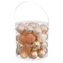 BigBuy Home Boules de Noël Doré Plastique Ø 5 cm (40 Unités) lifetv