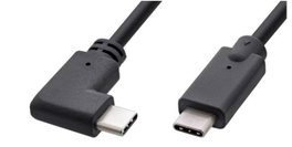 MicroConnect Câble USB-C 3.2 Gen2 noir 1m avec connecteur coudé