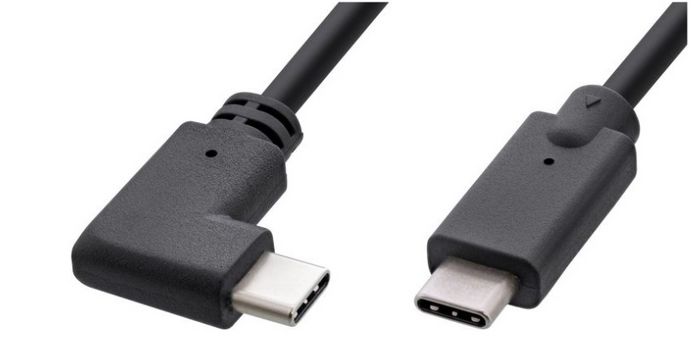 MicroConnect Câble USB-C 3.2 Gen2 noir 1m avec connecteur coudé MicroConnect Câble USB-C 3.2 Gen2 noir 1m avec connecteur coudé