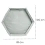 Roba Tapis de parc bébé, Style, pour parc hexagonal 114 cm, rembourré, vert givré, lavable machine