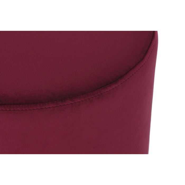 Repose-pied DKD Home Decor Beige Bordeaux Velours 40 x 40 x 42 cm (2 Unités)