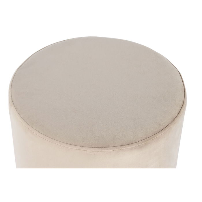 Repose-pied DKD Home Decor Beige Bordeaux Velours 40 x 40 x 42 cm (2 Unités)