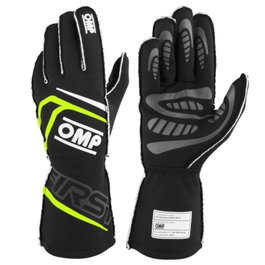 Omp Gants First Fia 8856-2018 My2025 Noir - Fluo Jaune Taille XS Coutures Externes Paume Silicone