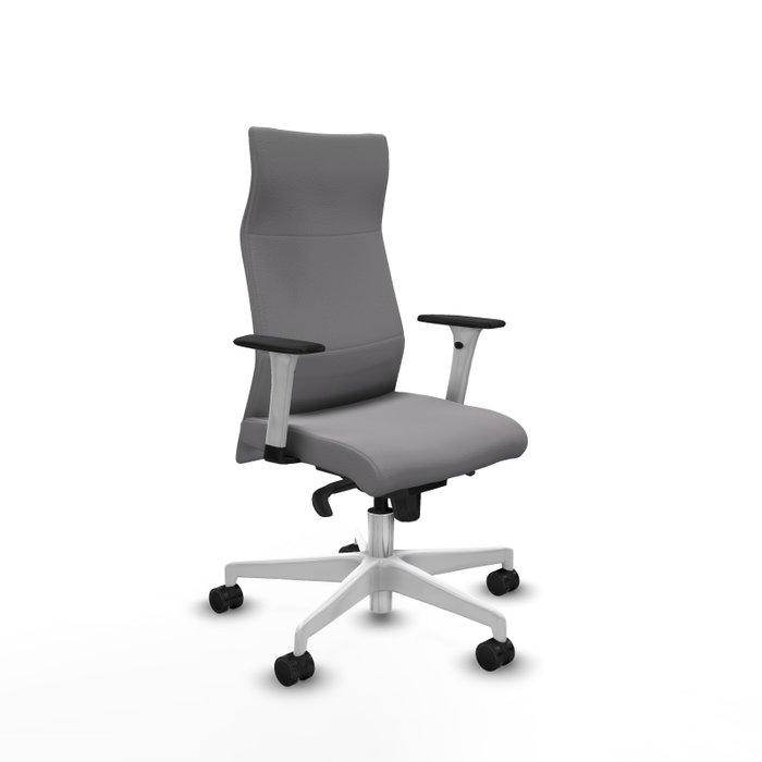 Piqueras Y Crespo Fauteuil Albacete, Similicuir Gris, Mécanisme Synchrone Piqueras Y Crespo Fauteuil Albacete, Similicuir Gris, Mécanisme Synchrone