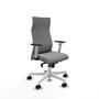 Piqueras Y Crespo Fauteuil Albacete, Similicuir Gris, Mécanisme Synchrone