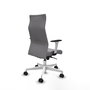Piqueras Y Crespo Fauteuil Albacete, Similicuir Gris, Mécanisme Synchrone