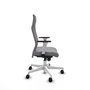 Piqueras Y Crespo Fauteuil Albacete, Similicuir Gris, Mécanisme Synchrone