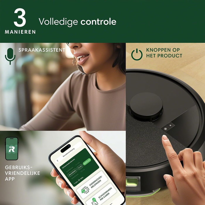 iRobot Roomba 105 Combo+Autoempty Dock - Robot Aspirateur Laveur 2en1 - Noir iRobot Roomba 105 Combo+Autoempty Dock - Robot Aspirateur Laveur 2en1 - Noir