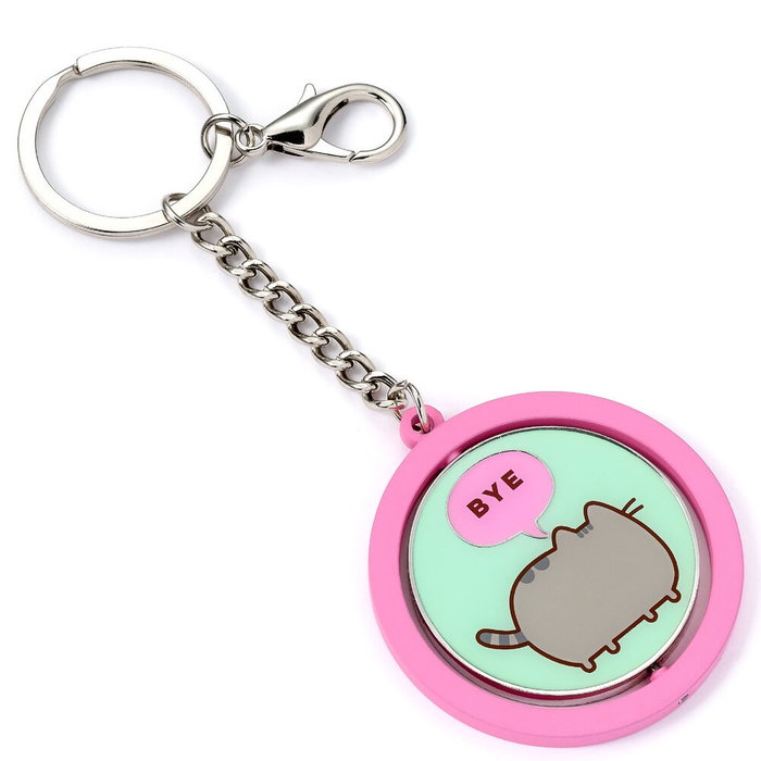 THE CARAT SHOP Porte-clés Pusheen Hello Goodbye Rotatif en Alliage de Zinc - Cadeau Anime THE CARAT SHOP Porte-clés Pusheen Hello Goodbye Rotatif en Alliage de Zinc - Cadeau Anime