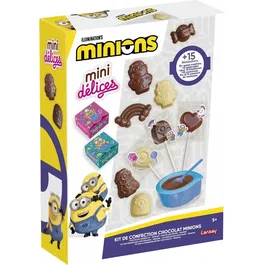 Lansay - Mini Délices - Kit de Moulage Chocolat Minions - Dès 6 ans - Moules et Emballages inclus