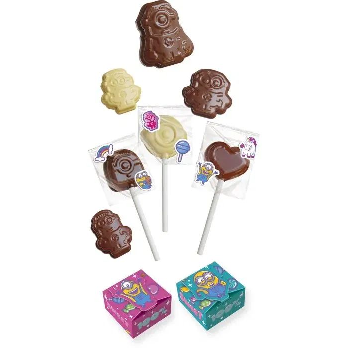 Lansay - Mini Délices - Kit de Moulage Chocolat Minions - Dès 6 ans - Moules et Emballages inclus Lansay - Mini Délices - Kit de Moulage Chocolat Minions - Dès 6 ans - Moules et Emballages inclus