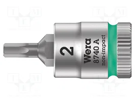 WERA Douille Allen-bit Hex-Plus HEX 2mm 1/4 pol 28mm