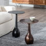 BigBuy Home Table d'appoint Cuivre Ronde