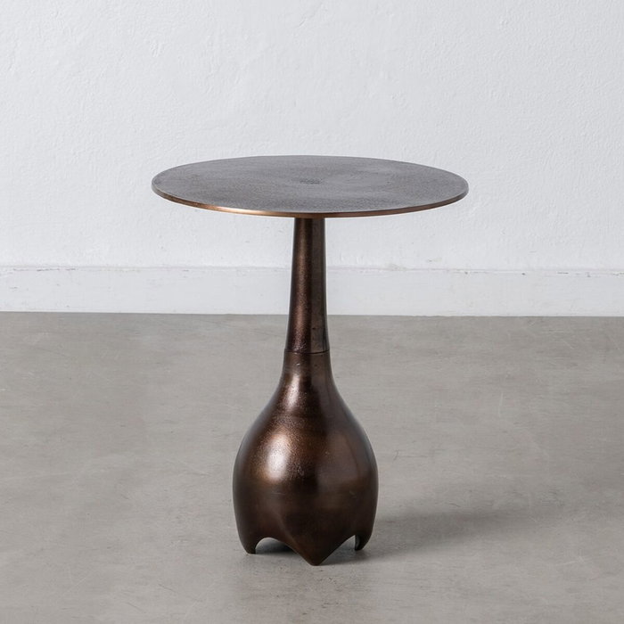 BigBuy Home Table d'appoint Cuivre Ronde BigBuy Home Table d'appoint Cuivre Ronde