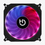 Hiditec N-10 ARGB Ventilateur Gaming 120mm - PWM, 53 CFM, 16 dBA, RGB Adressable