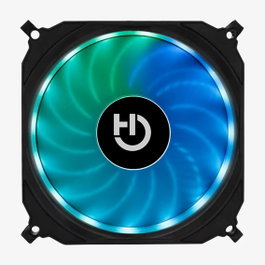 Hiditec N-10 ARGB Ventilateur Gaming 120mm - PWM, 53 CFM, 16 dBA, RGB Adressable