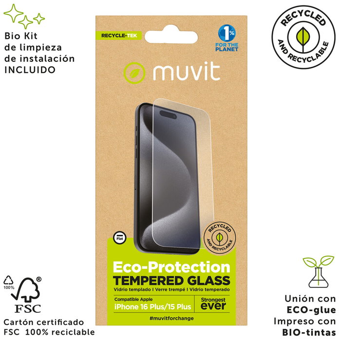Film Protecteur pour Téléphone Portable Muvit for Change