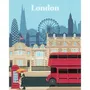 Ravensburger - Peinture au numéro Adulte 12 ans et plus - CreaArt London - 24x30 cm - Puzzle à colorier sur le thème de Londres