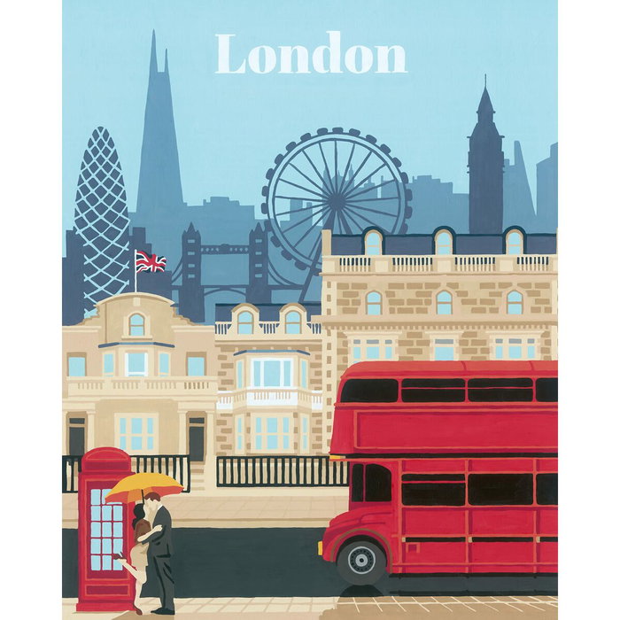 Ravensburger London - Peinture au numéro 24x30 cm