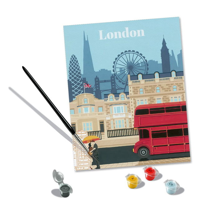 Ravensburger London - Peinture au numéro 24x30 cm