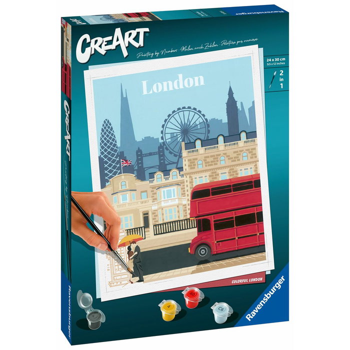 Ravensburger London - Peinture au numéro 24x30 cm