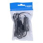 Edm Connexion avec interrupteur 3a 1,5m 2x0,75mm manguera plana negra