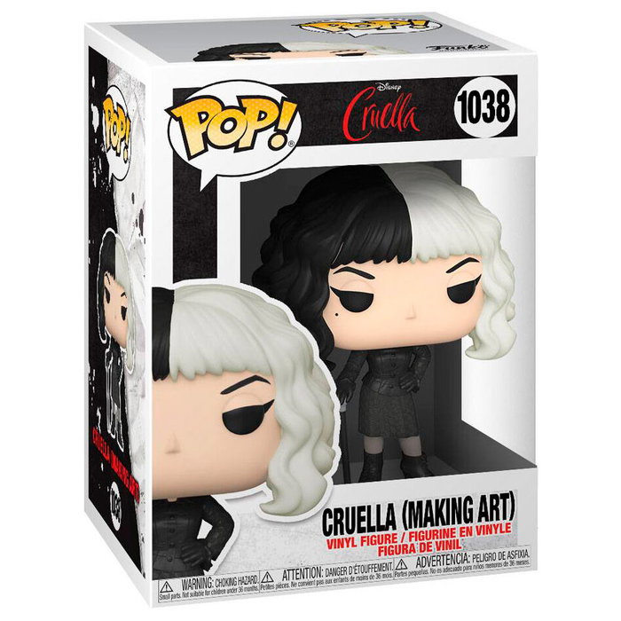 FUNKO Figura POP Disney Cruella en train de peindre - Vinyl 9 cm - Boîte cadeau avec fenêtre FUNKO Figura POP Disney Cruella en train de peindre - Vinyl 9 cm - Boîte cadeau avec fenêtre