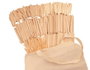 Innspiro Maxi pack scolaire de bâtonnets et bâtons en bois naturel avec sac, 1080 pièces