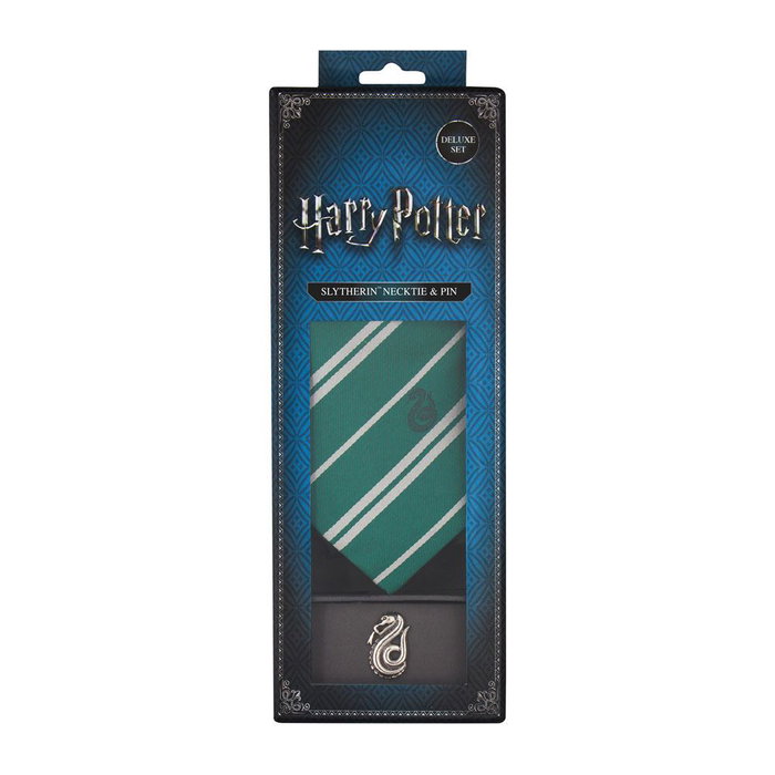 Harry Potter set cravate & badge Slytherin Harry Potter set cravate & badge Slytherin