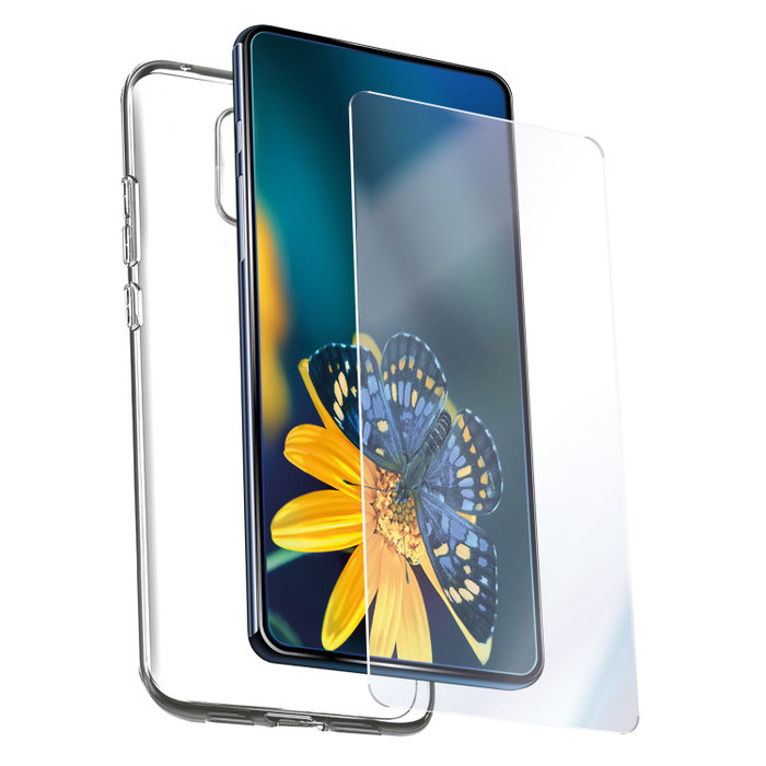 Muvit Recycletek Pack Coque + Protecteur Écran pour Samsung Galaxy A14 4G