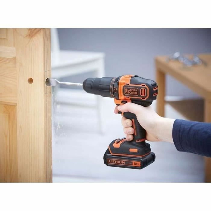 Black + Decker BDCHD18C2TA-QW Perceuse-visseuse à percussion 18V