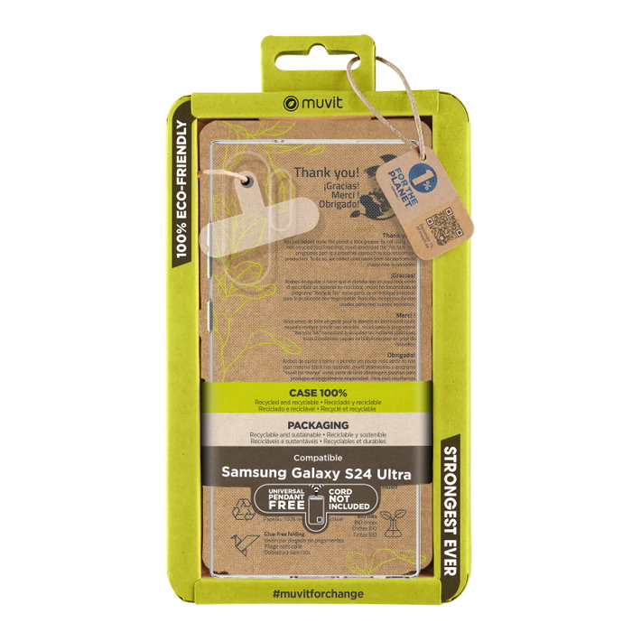 Muvit Recycletek Coque de Protection Recyclée pour Samsung Galaxy S24 Muvit Recycletek Coque de Protection Recyclée pour Samsung Galaxy S24
