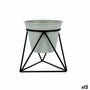 Vinthera Moa Pot de fleurs avec support Vert Métal (12 Unités)