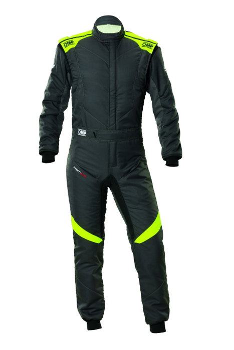Omp Combinaison de course First Evo My2025 FIA 8856-2018 Anthracite / Jaune Fluo Taille 48 Omp Combinaison de course First Evo My2025 FIA 8856-2018 Anthracite / Jaune Fluo Taille 48