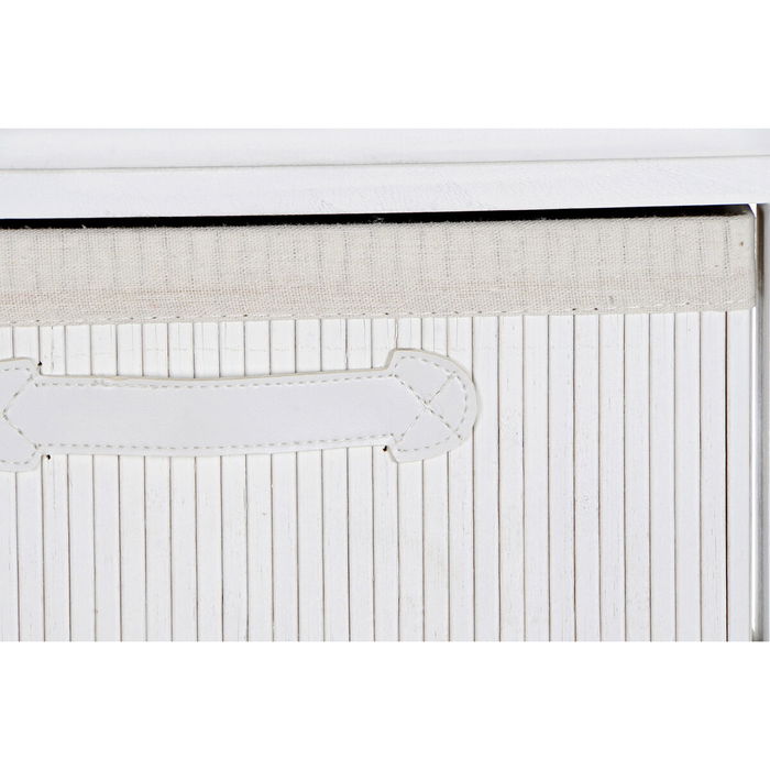 Caisson à Tiroirs DKD Home Decor Blanc Bambou Bois de paulownia 42 x 32 x 63 cm