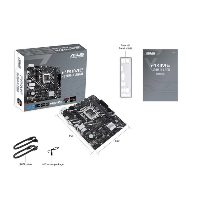 Carte Mère Asus H610M-K ARGB LGA 1700 Carte Mère Asus H610M-K ARGB LGA 1700