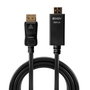Lindy Câble adaptateur DisplayPort vers HDMI 4K 30 Hz 3840 x 2160 1 m avec transmission audio, pour PC, ordinateur, téléviseur et vidéoprojecteur