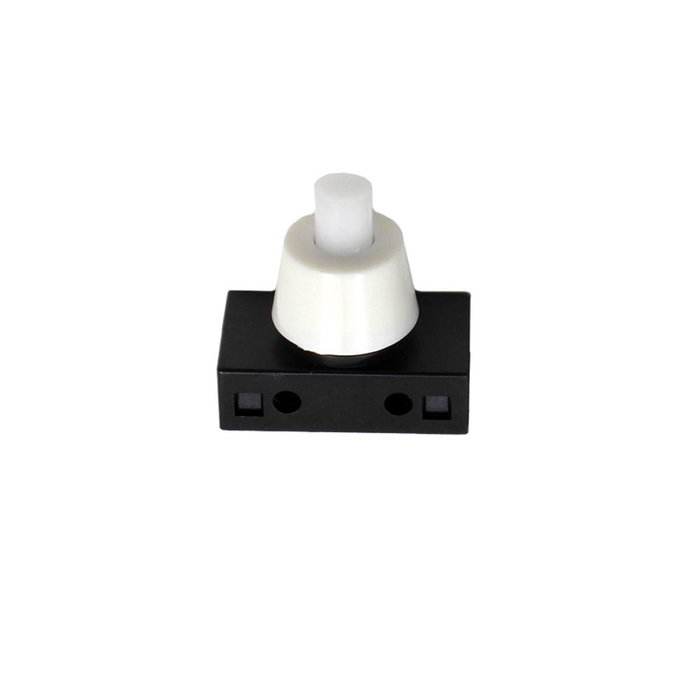 Edm Interrupteur unipolaire à poussoir 2A 250V blanc Edm Interrupteur unipolaire à poussoir 2A 250V blanc