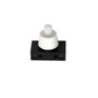 Edm Interrupteur unipolaire à poussoir 2A 250V blanc