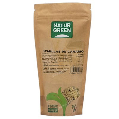 NaturGreen Graines de chanvre biologiques décortiquées 400 g NaturGreen Graines de chanvre biologiques décortiquées 400 g