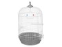 MASCOW Cage ronde grande blanche et grise