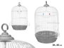 MASCOW Cage ronde grande blanche et grise