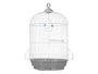 MASCOW Cage ronde grande blanche et grise