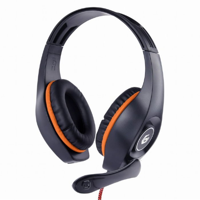 Casques avec Microphone GEMBIRD GHS-05-O Orange Noir/Orange Casques avec Microphone GEMBIRD GHS-05-O Orange Noir/Orange