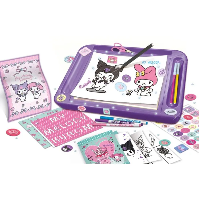 Lisciani Giochi École de dessin avec table lumineuse My Melody & Kuromi Lisciani Giochi École de dessin avec table lumineuse My Melody & Kuromi