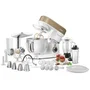 Sencor STM 3787CH - Robot pâtissier 5 L, 1200 W, 6 vitesses, bol inox, éclairage LED, avec hachoir et mixeur