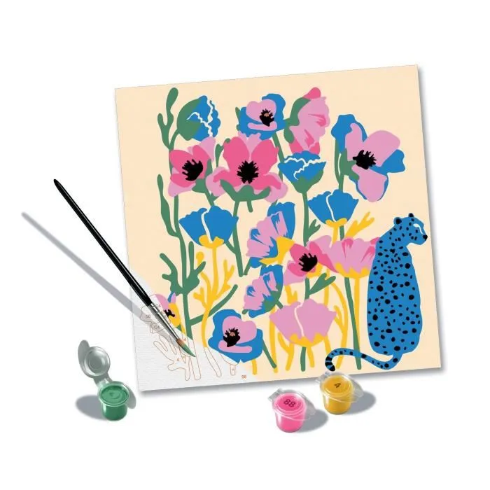 Ravensburger CreaArt Poppy - 20x20 cm - Peinture au numéro Adulte à partir de 12 ans - Édition limitée Jolane - Décoration murale