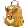 LOUNGEFLY Sac à dos Pokémon Eevee 28 cm en simili-cuir - Bandoulière ajustable, poche à fermeture éclair, détails brodés