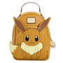 LOUNGEFLY Sac à dos Pokémon Eevee 28 cm en simili-cuir - Bandoulière ajustable, poche à fermeture éclair, détails brodés